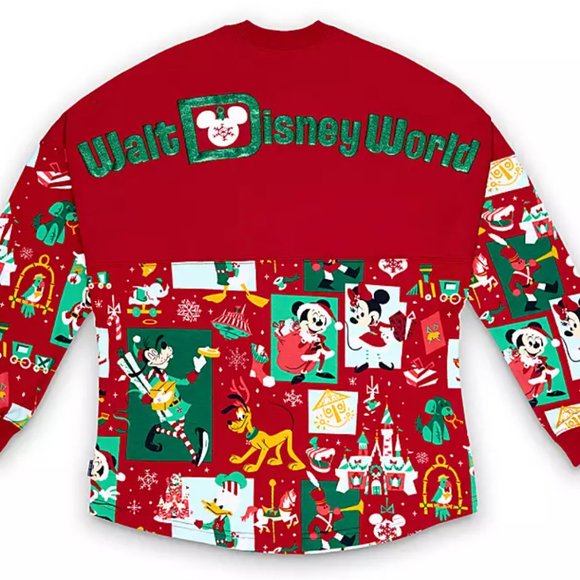 Disney Tops Disney World Holiday Christmas Wdw Nwt Xl Spirit Jersey Mickey Minnie Poshmark